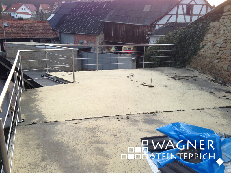 Treppe vorher - nachher